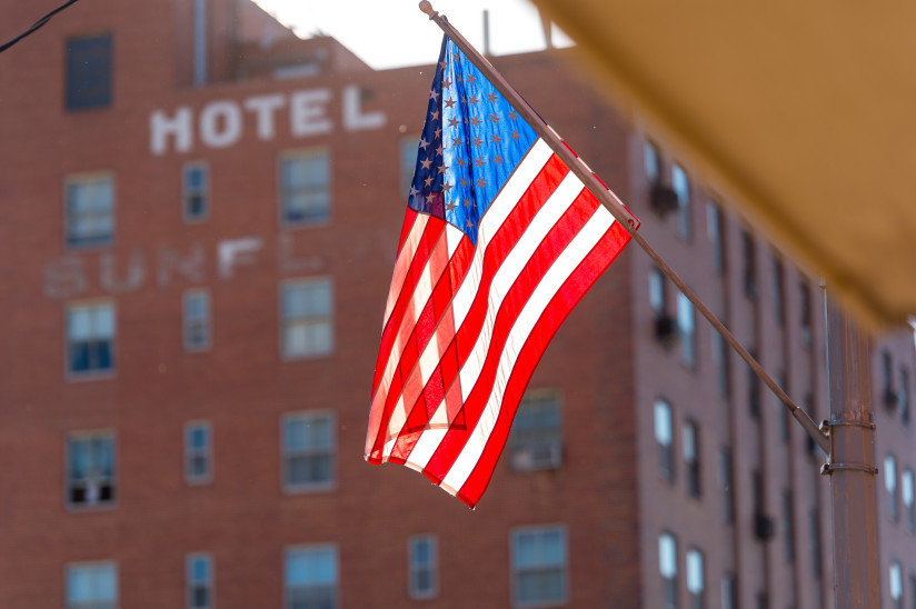 Flag-Downtown-Abilene,KS