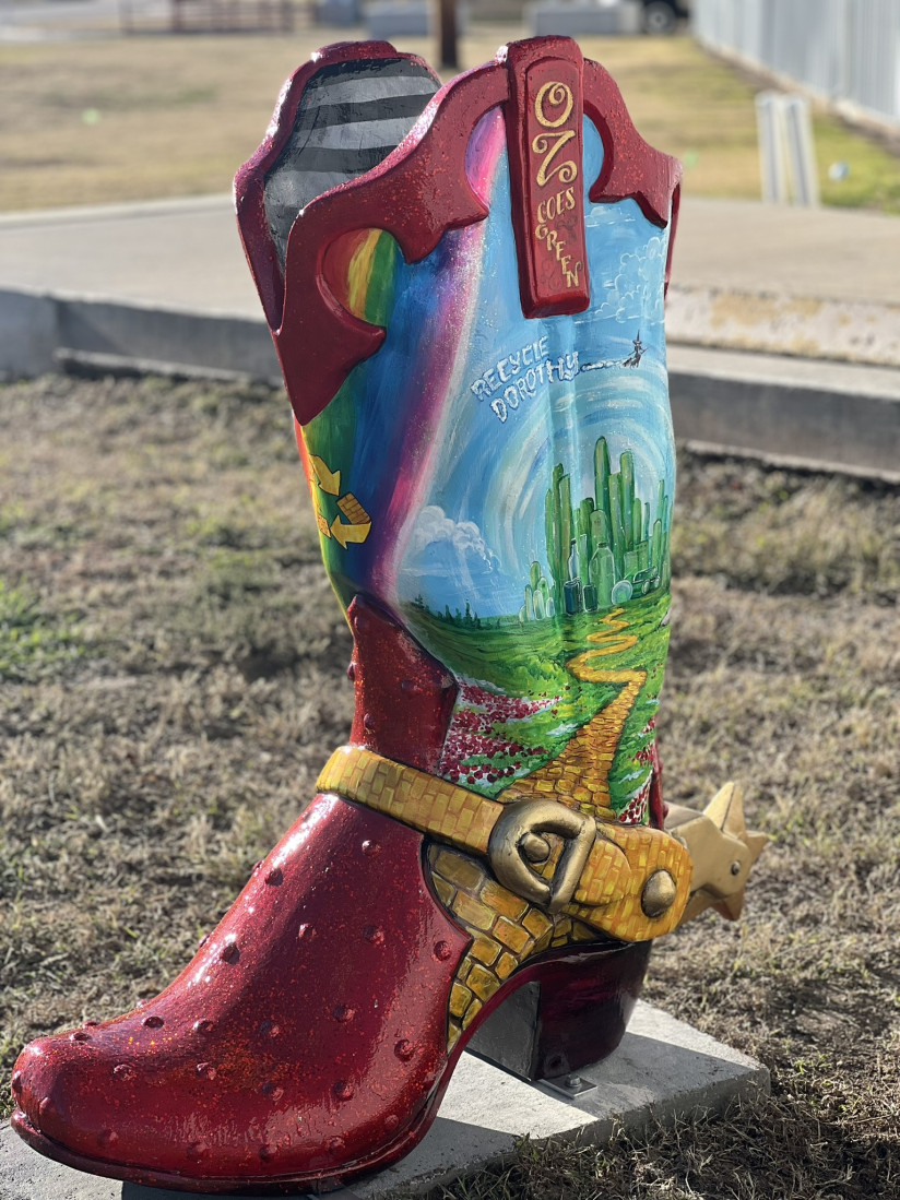 "Recycle Dorothy" Cowboy Boot - Abilene, KS