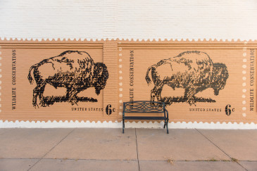 Bison_Mural_Abilene_KS